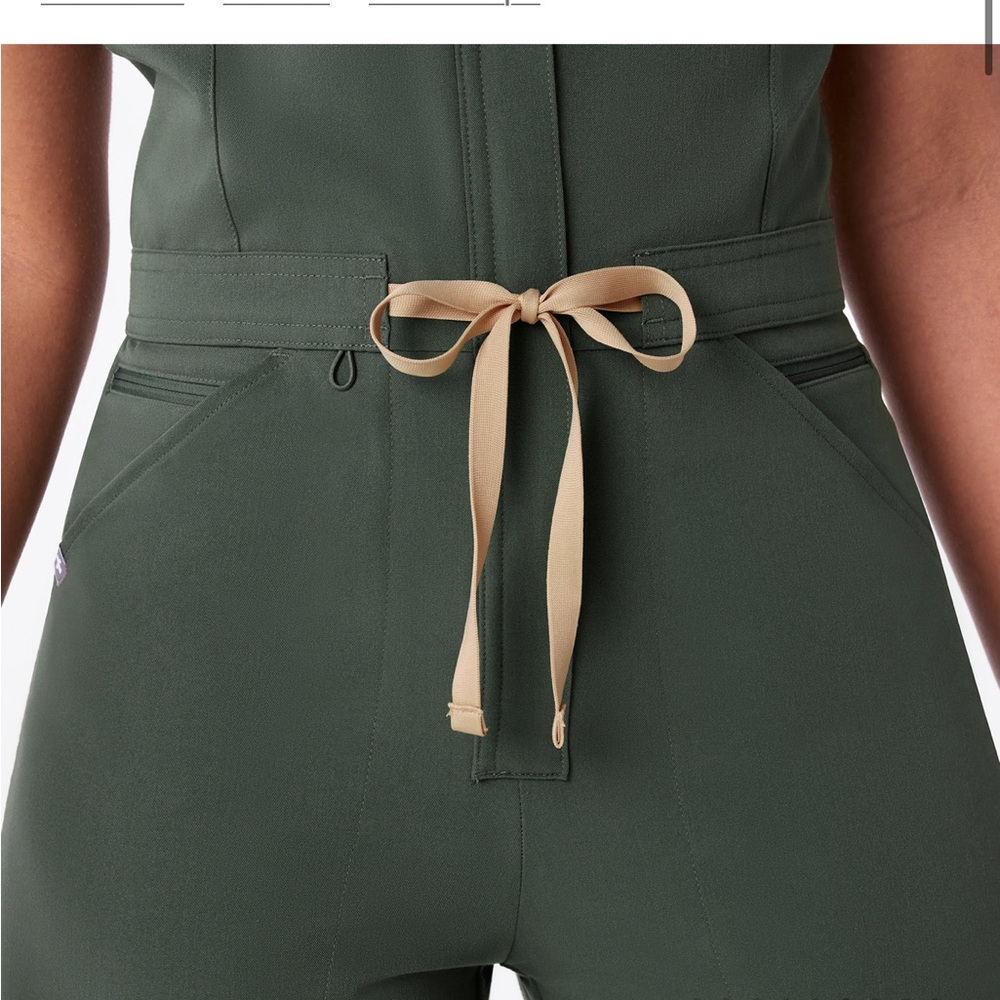 Figs Olive Green Utility Jumpsuit - Picture 2 of 7